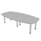 Skutchi Designs 45 in W, 96 in L, 29 in H, Engineered Wood Top, Grey HAR-ABOT-46X93-PT-01 - alternate 1